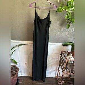 City Triangles Sleek Black Maxi Dress
